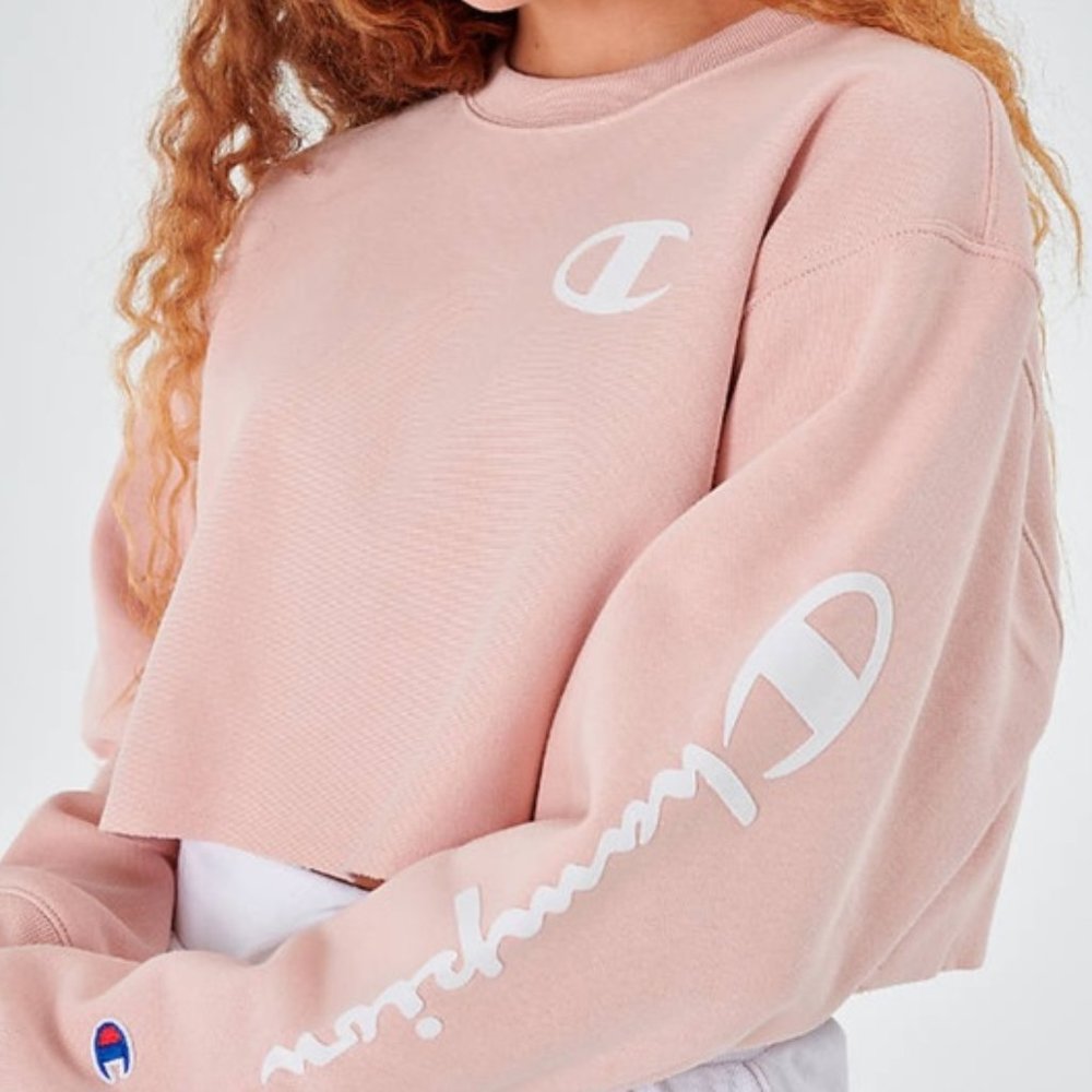 Champion Womens Reverse Weave Cropped Sweatshirt - Picture 3 of 8